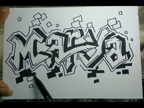 Detail Gambar Grafiti Nama Nomer 14