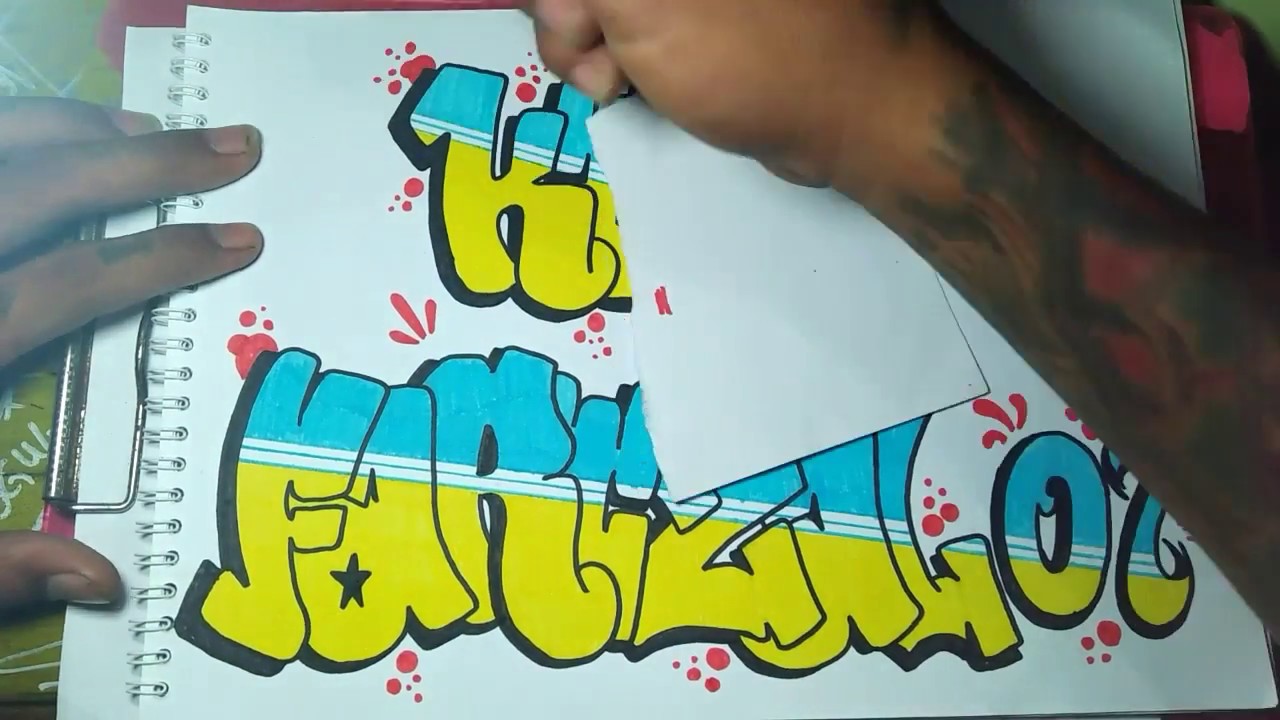 Detail Gambar Grafiti Nama Nomer 27