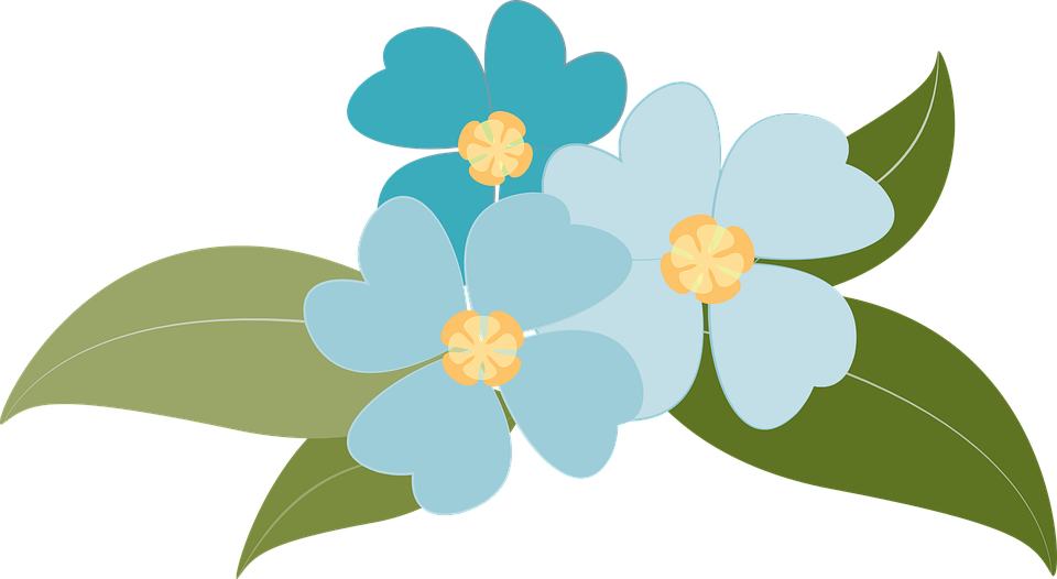 Detail Blumen Blau Nomer 26