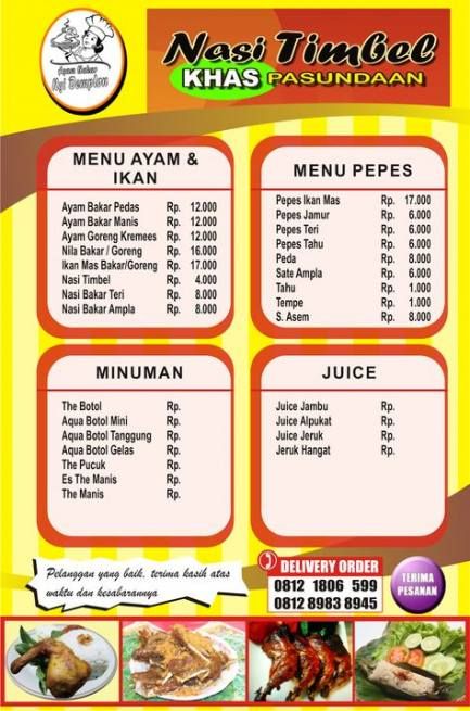 Download Contoh Desain Menu Makanan Nomer 4