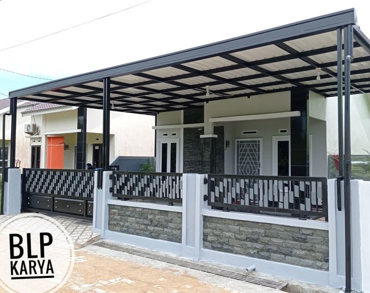 Detail Contoh Desain Pagar Rumah Nomer 12