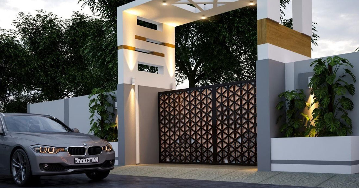 Detail Contoh Desain Pagar Rumah Nomer 8