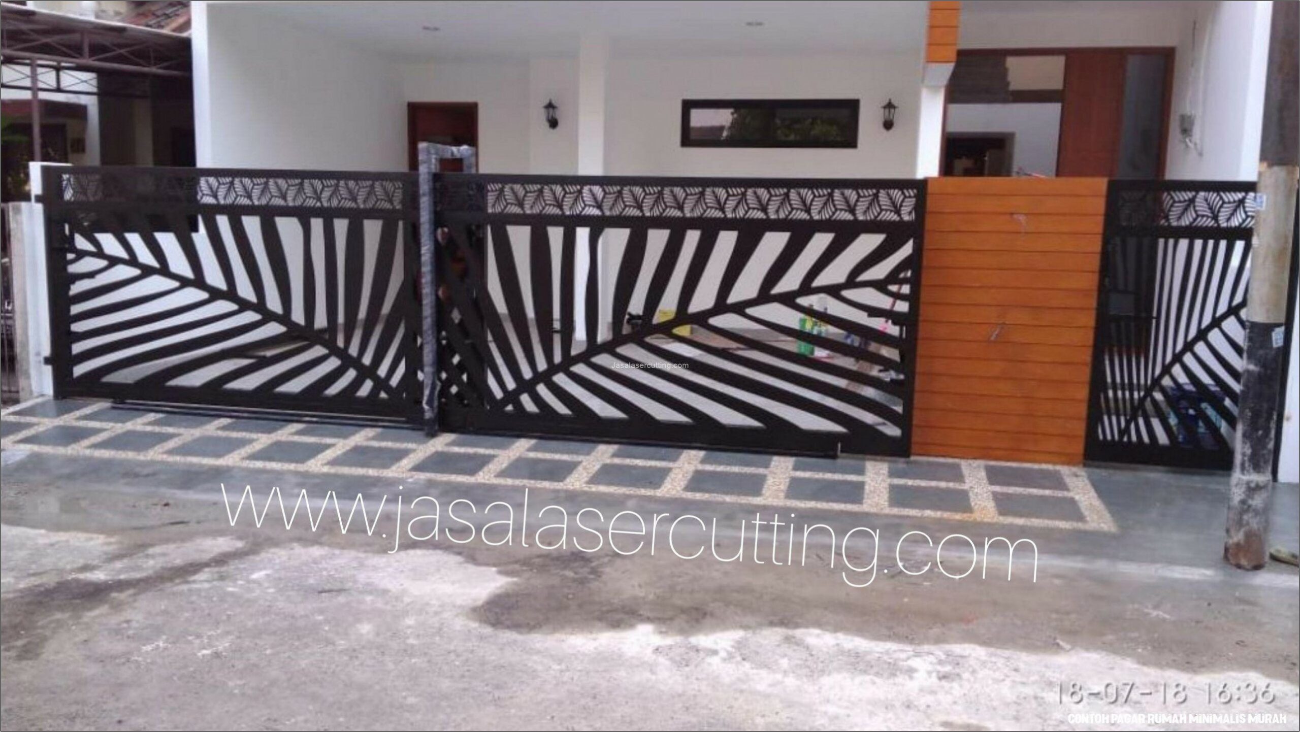 Detail Contoh Desain Pagar Rumah Minimalis Nomer 47