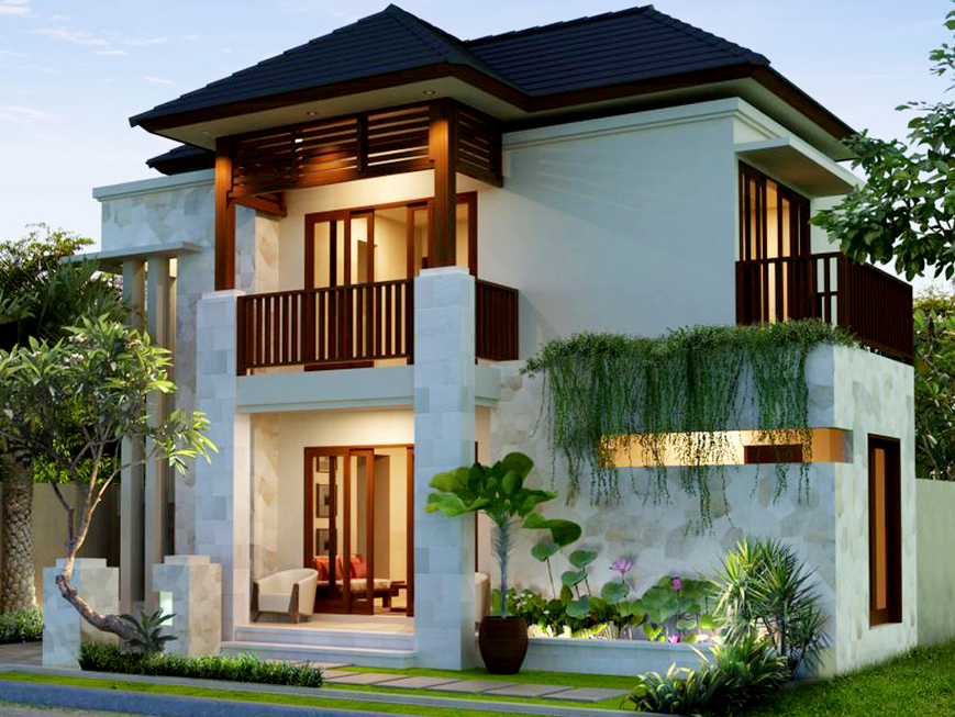 Detail Contoh Desain Rumah 2 Lantai Nomer 55