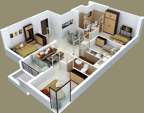 Detail Contoh Desain Rumah Minimalis 3 Kamar Nomer 9