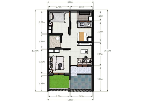 Detail Contoh Desain Rumah Type 36 Nomer 47