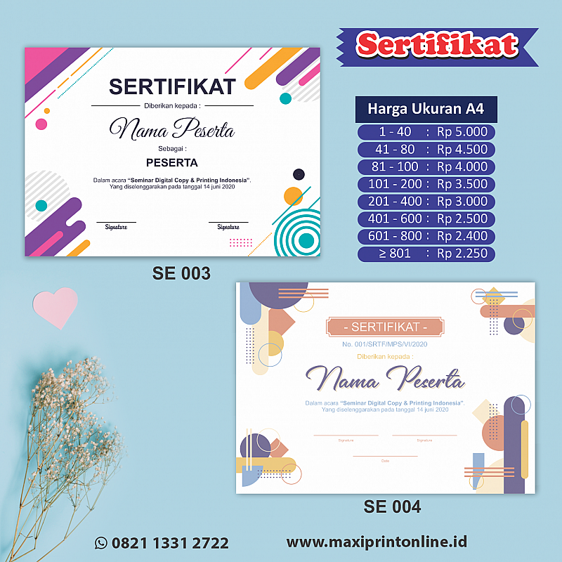 Detail Contoh Desain Sertifikat Seminar Nomer 55