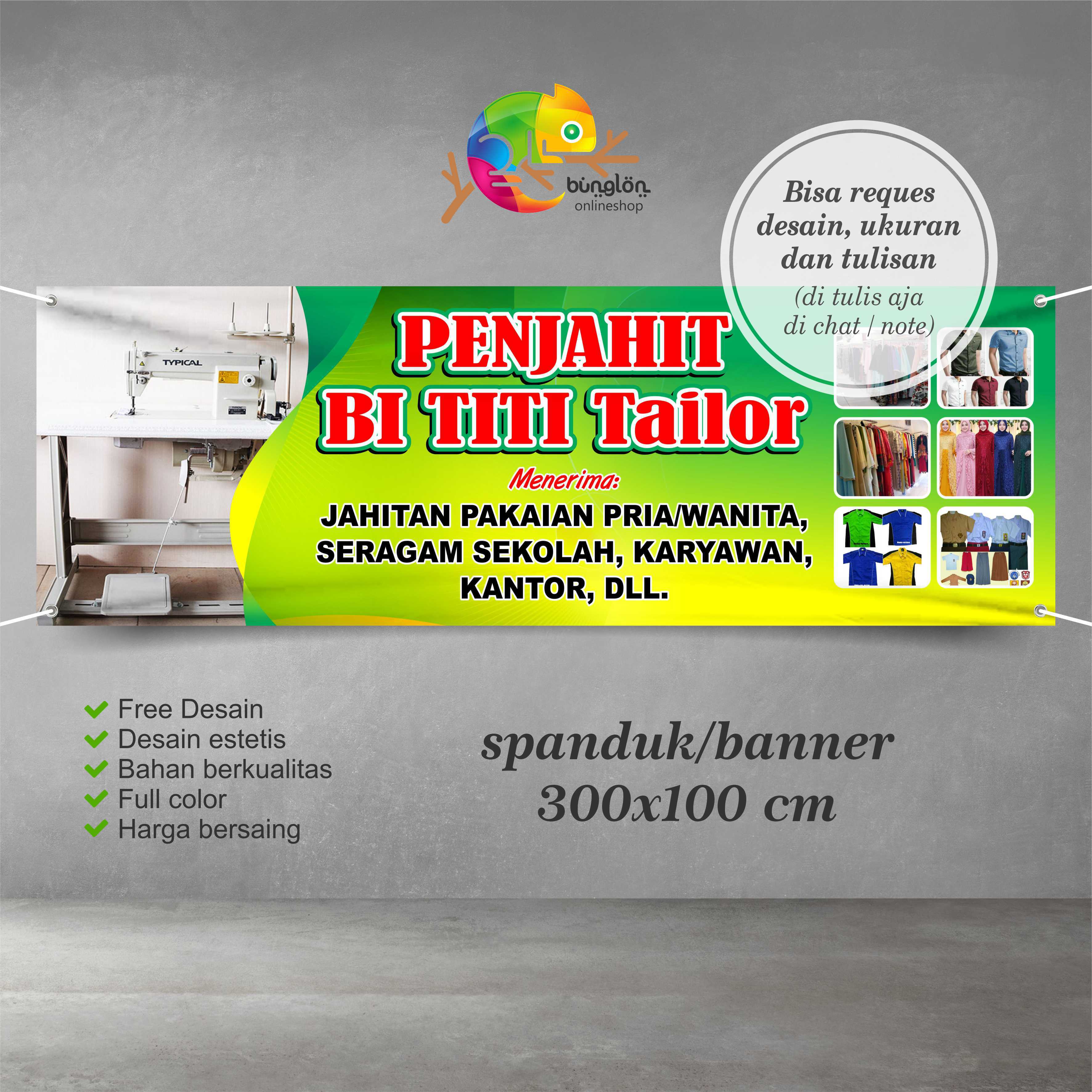 Contoh Desain Spanduk Penjahit - KibrisPDR