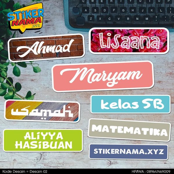 Detail Contoh Desain Stiker Kelas Nomer 29