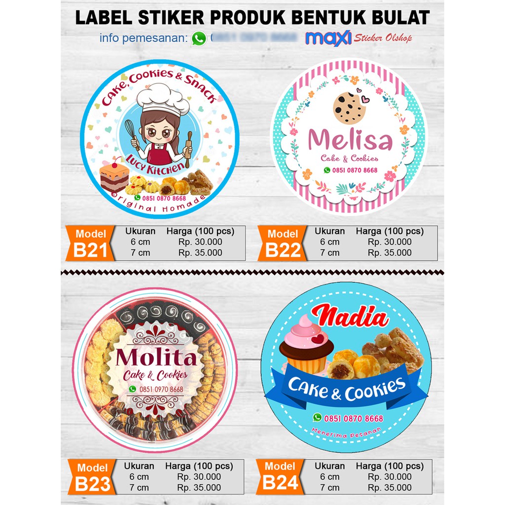 Detail Contoh Desain Stiker Kue Kering Lebaran Nomer 46