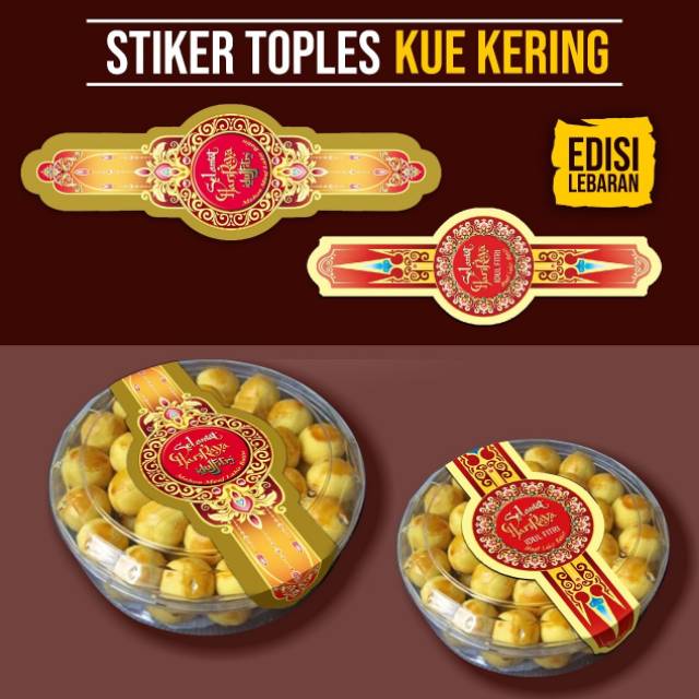 Detail Contoh Desain Stiker Kue Kering Lebaran Nomer 8