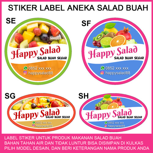 Detail Contoh Desain Stiker Salad Buah Nomer 4