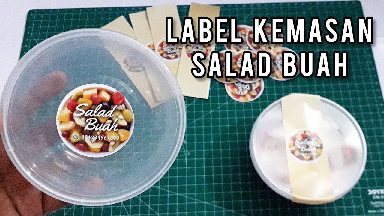 Detail Contoh Desain Stiker Salad Buah Nomer 51