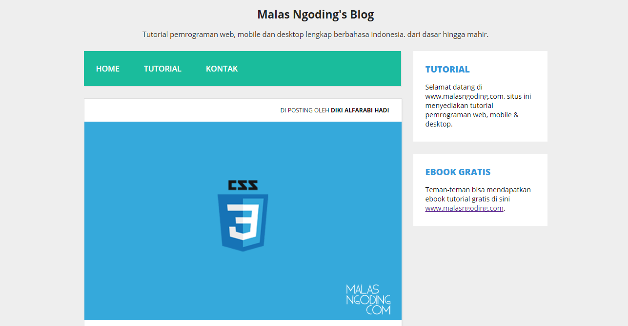 Detail Contoh Desain Web Menggunakan Html Dan Css Nomer 32