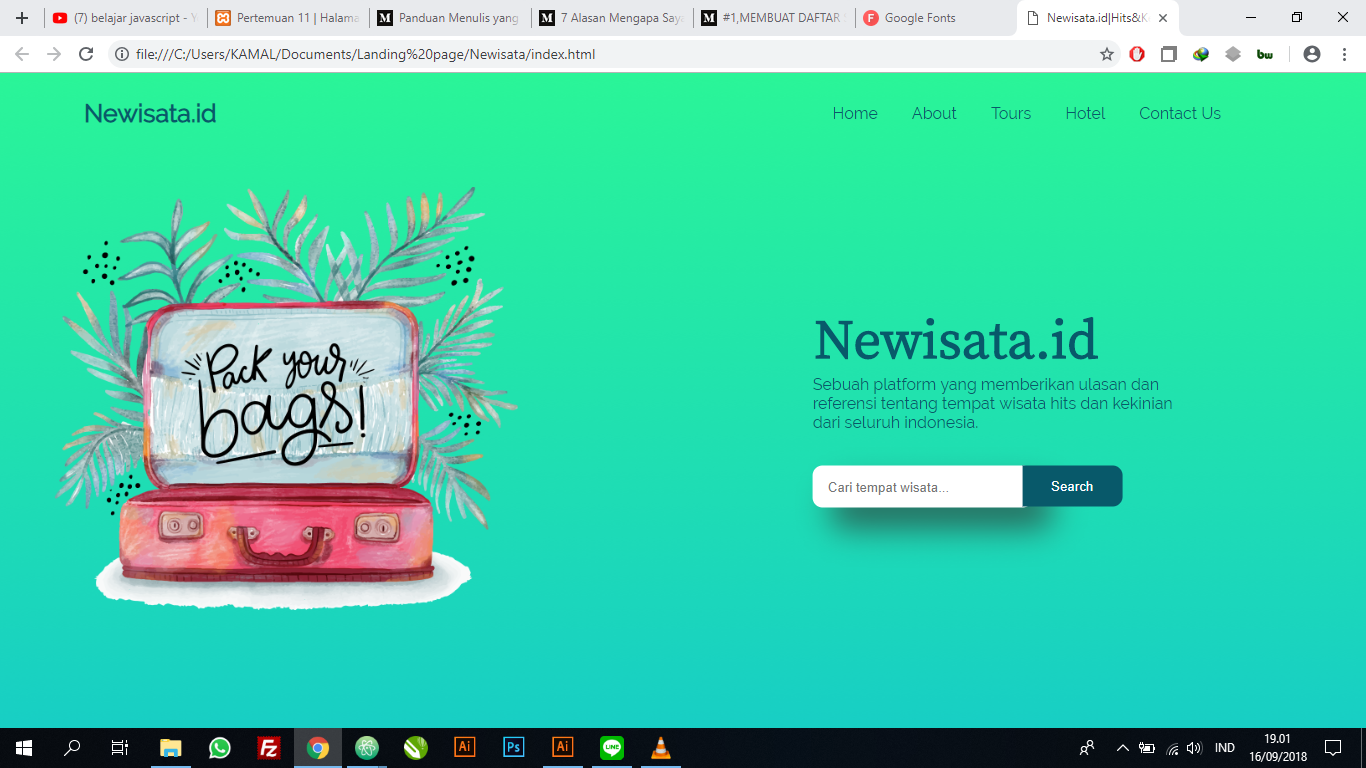 Detail Contoh Desain Web Menggunakan Html Dan Css Nomer 35