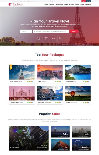 Contoh Desain Web Pariwisata - KibrisPDR