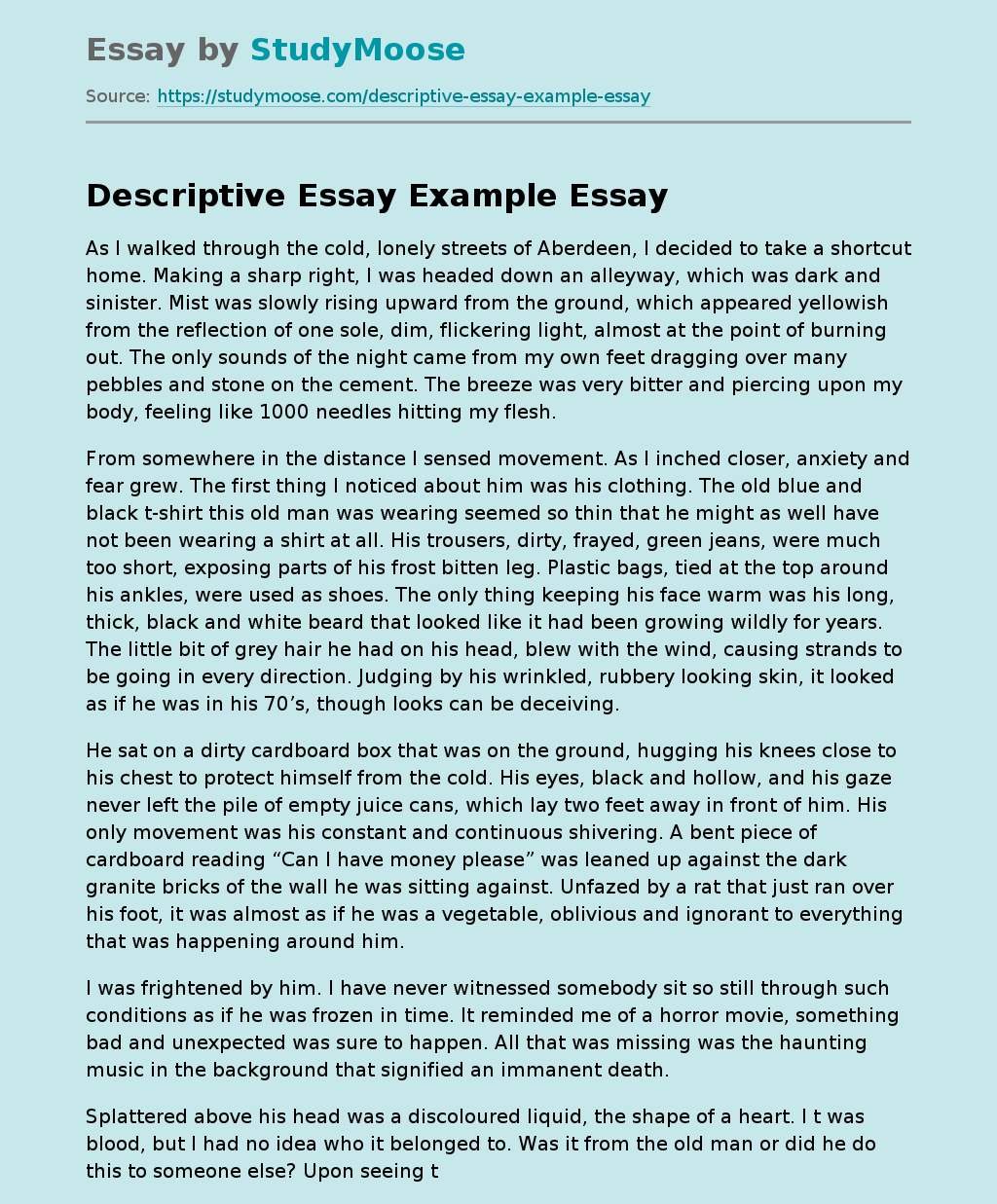 Detail Contoh Descriptive Essay Nomer 31