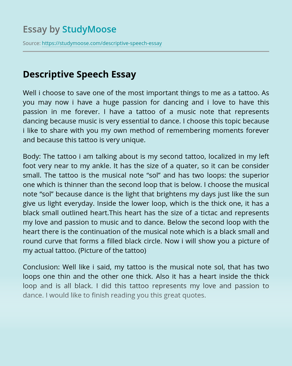 Detail Contoh Descriptive Essay Nomer 33