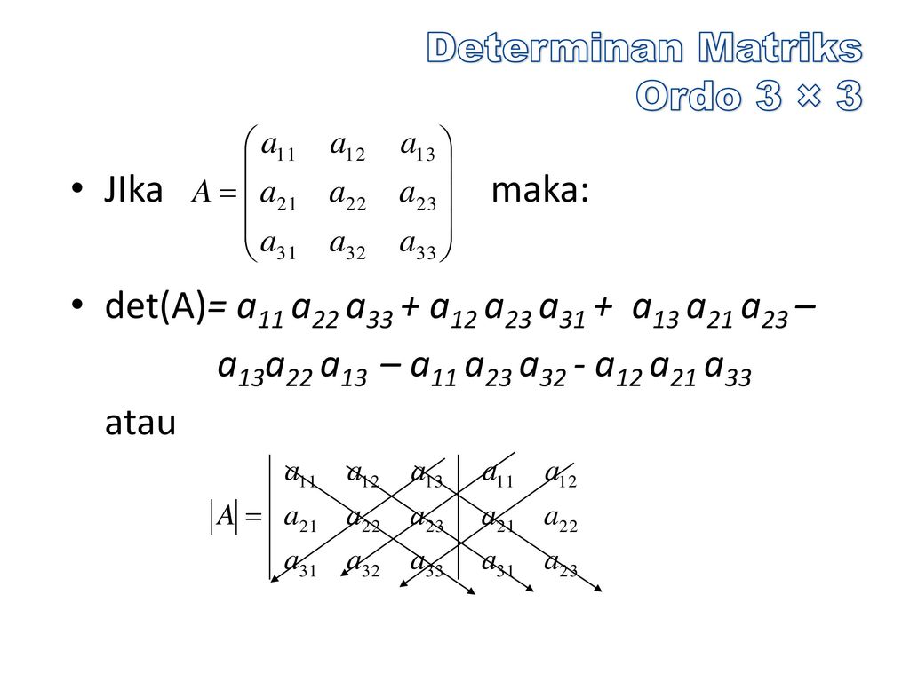 Detail Contoh Determinan Matriks Nomer 23