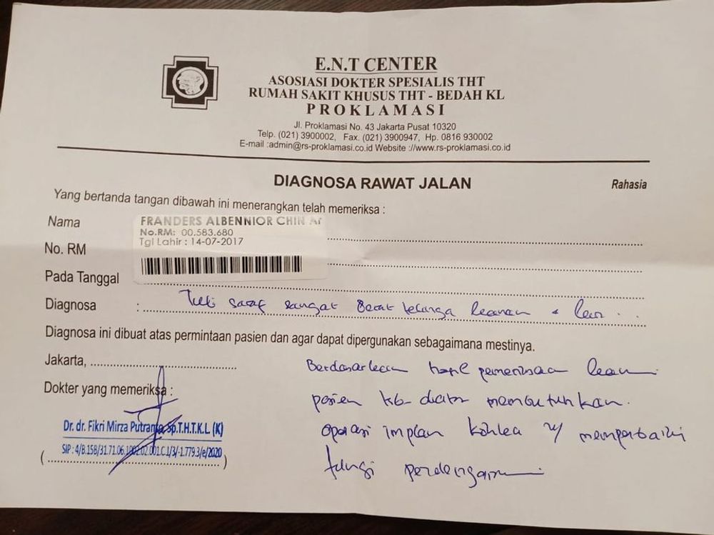 Detail Contoh Diagnosa Dokter Nomer 12