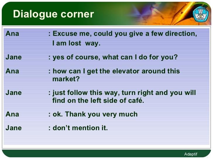 Detail Contoh Dialog Asking And Giving Direction Singkat Nomer 32