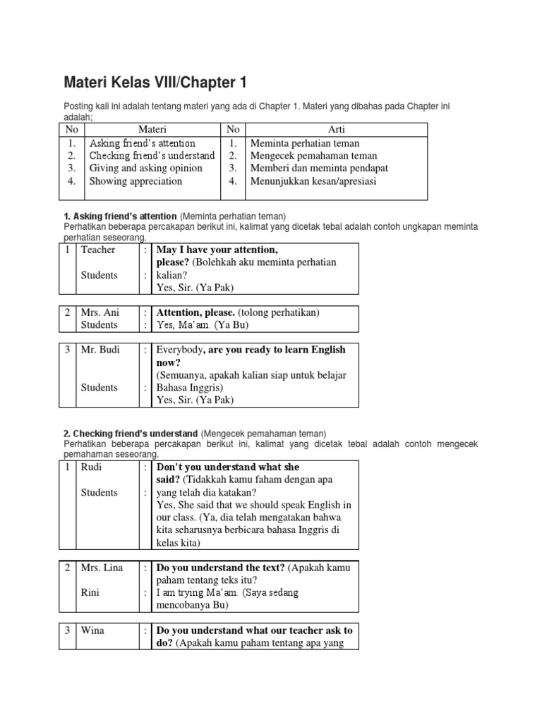 Detail Contoh Dialog Checking For Understanding Nomer 49