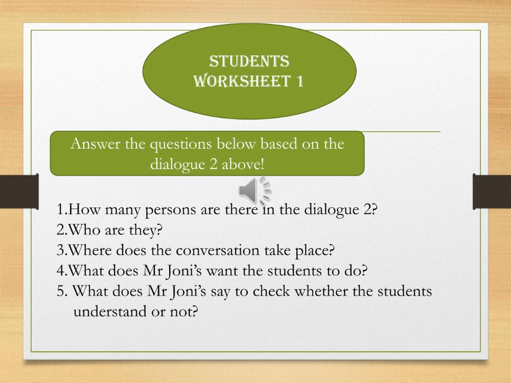 Detail Contoh Dialog Checking For Understanding Nomer 53