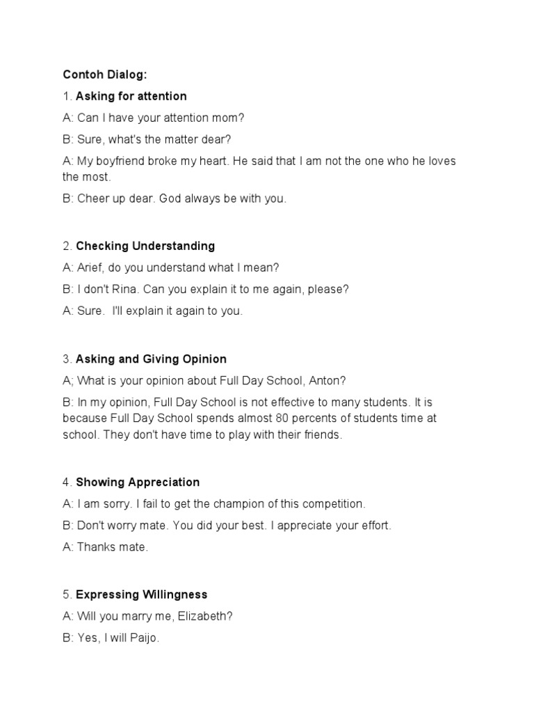 Detail Contoh Dialog Expressing Obligation Nomer 20