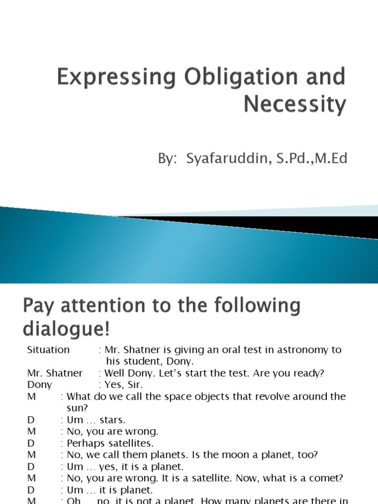 Detail Contoh Dialog Expressing Obligation Nomer 6