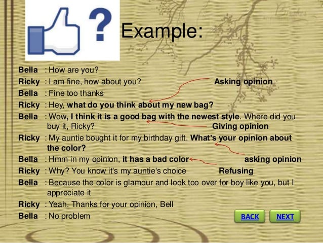 Detail Contoh Dialog Expressing Opinion Nomer 8
