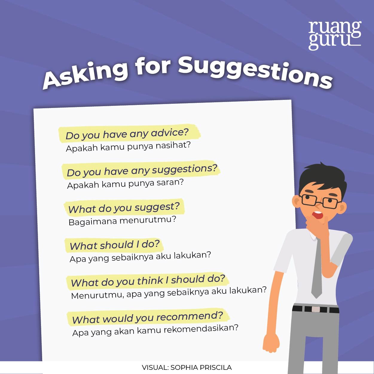 Detail Contoh Dialog Expressing Suggestion Nomer 7