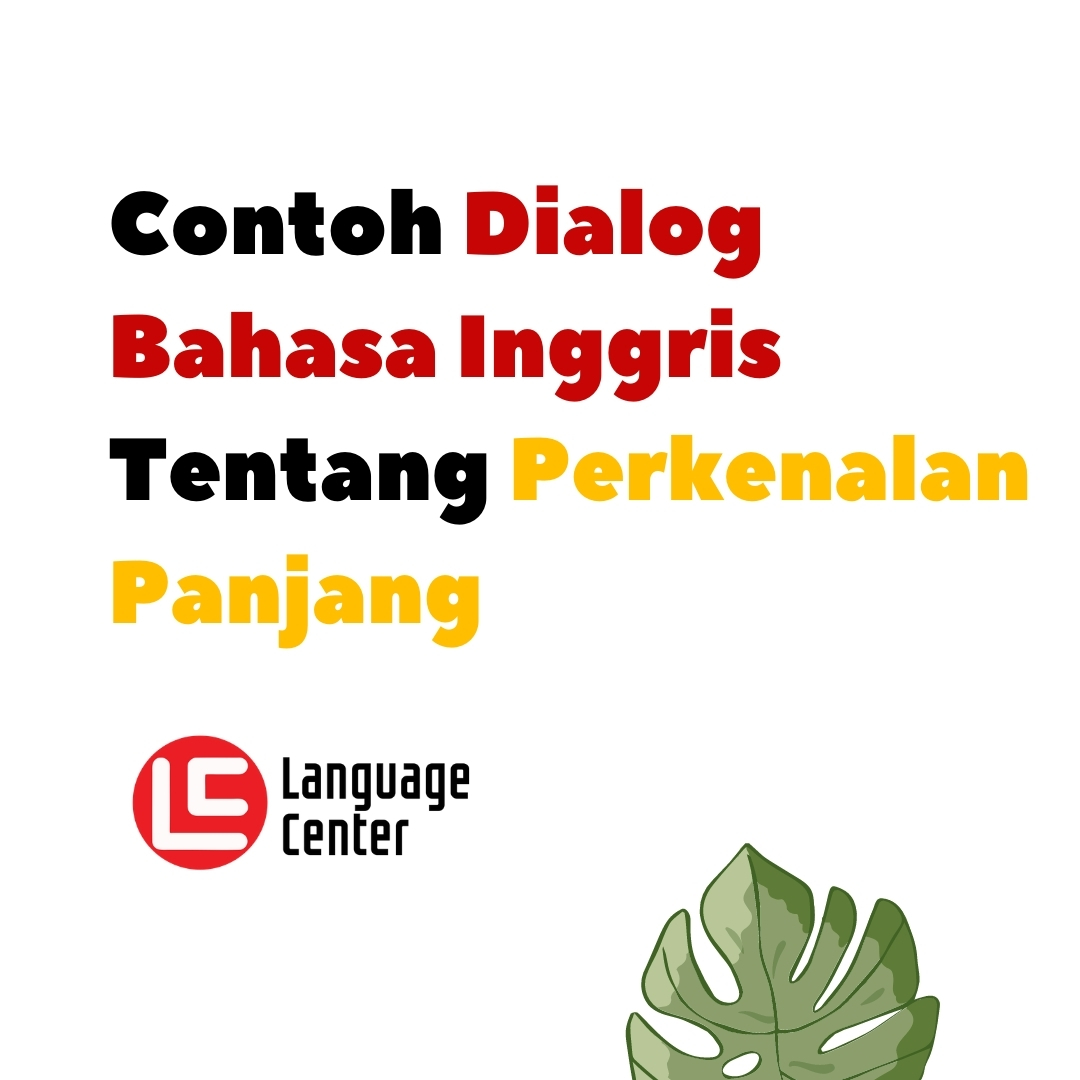 Detail Contoh Dialog Inggris Nomer 29