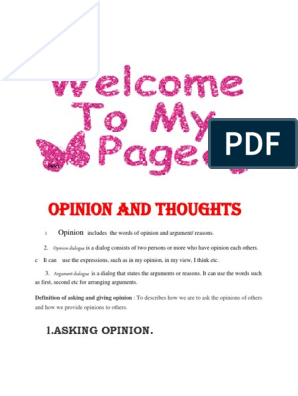 Detail Contoh Dialog Opinion And Thought Nomer 15