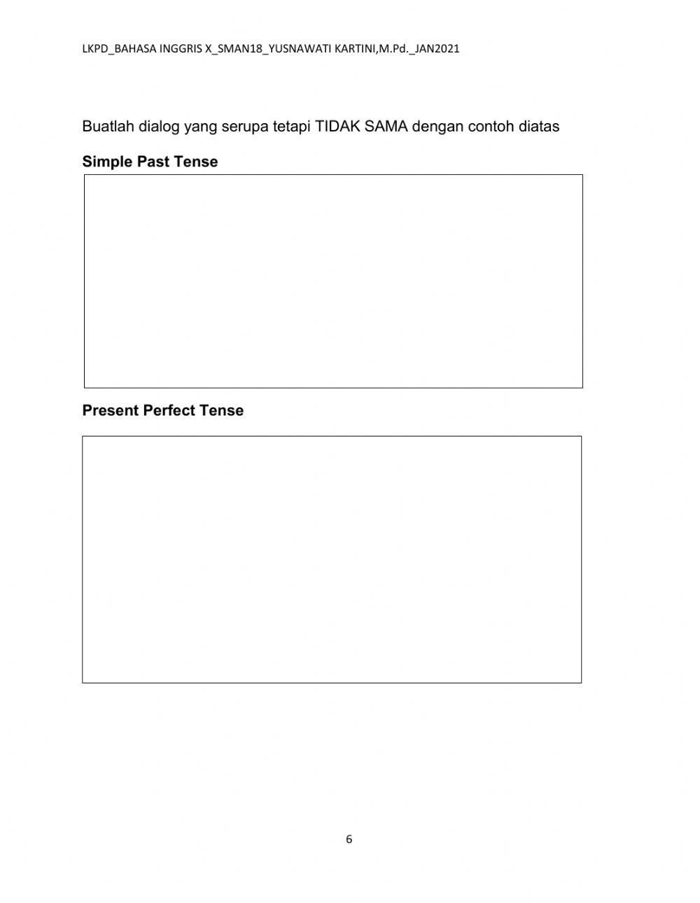 Detail Contoh Dialog Simple Past Tense Dan Present Perfect Tense Nomer 40