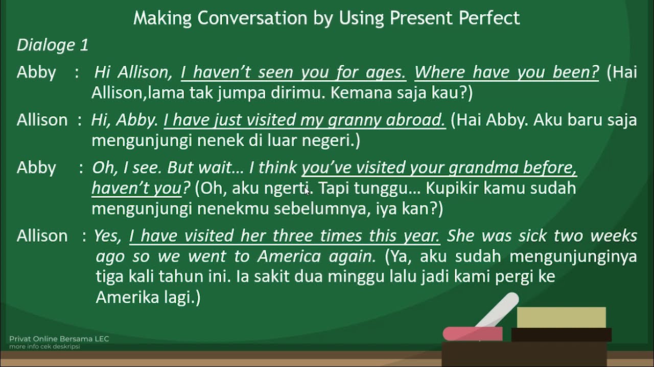 Detail Contoh Dialog Simple Past Tense Dan Present Perfect Tense Nomer 6