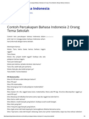 Detail Contoh Dialog Yang Benar Nomer 30