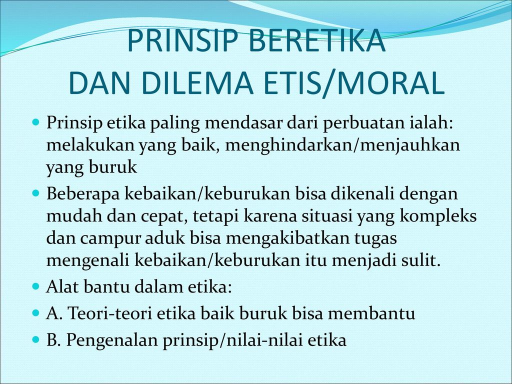 Detail Contoh Dilema Etika Nomer 53