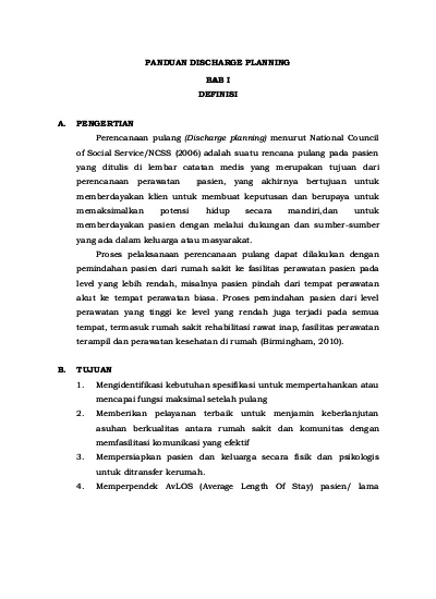 Detail Contoh Discharge Planning Nomer 38