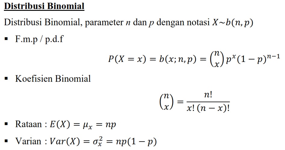 Detail Contoh Distribusi Binomial Nomer 11