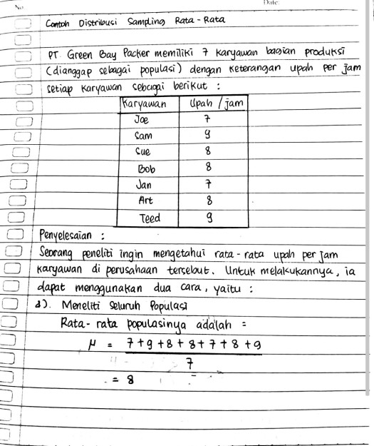 Detail Contoh Distribusi Sampling Nomer 16