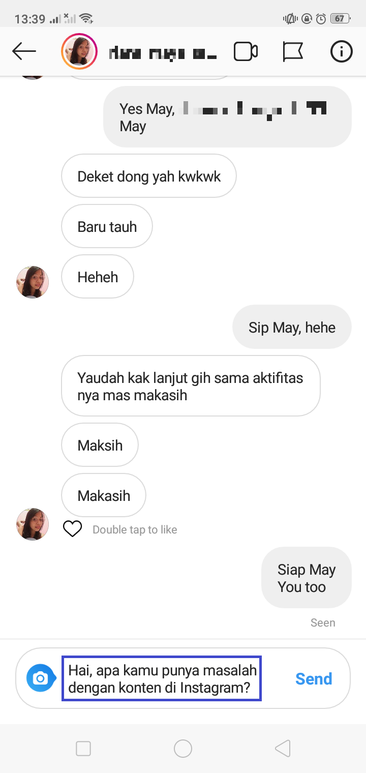 Detail Contoh Dm Di Instagram Nomer 7