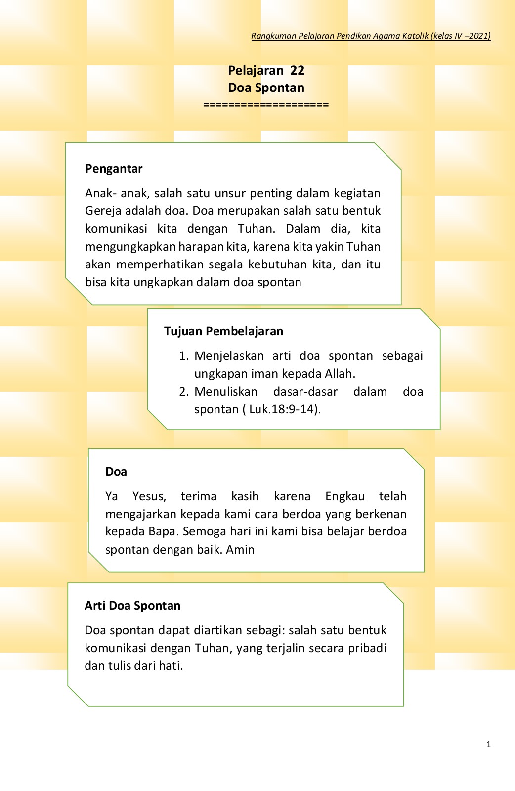 Detail Contoh Doa Spontan Katolik Nomer 19