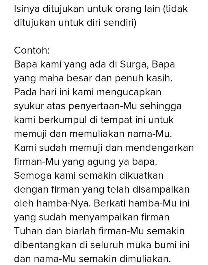 Contoh Doa Syafaat - KibrisPDR