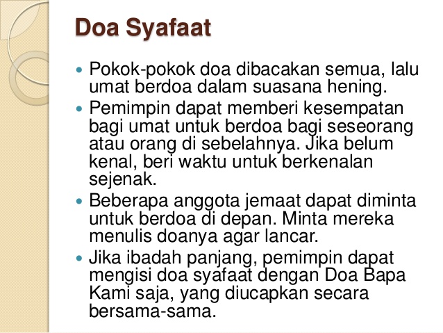 Contoh Doa Syafaat Kristen - KibrisPDR