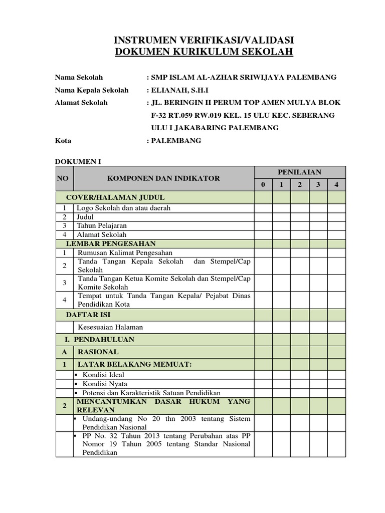 Detail Contoh Dokumen 1 Kurikulum 2013 Smp Negeri Nomer 53