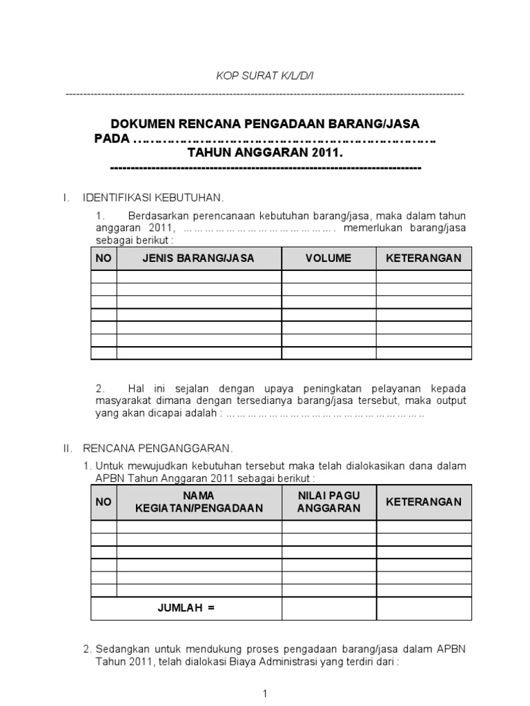 Detail Contoh Dokumen Spesifikasi Teknis Pengadaan Barang Nomer 10