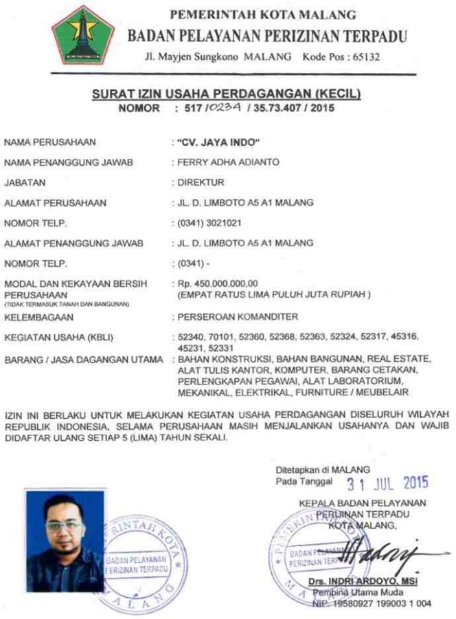 Detail Contoh Dokumen Surat Izin Tempat Usaha Nomer 15