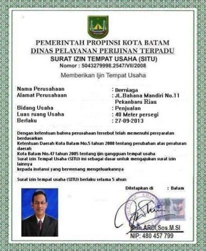 Detail Contoh Dokumen Surat Izin Tempat Usaha Nomer 16