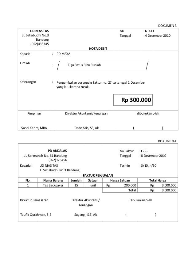 Detail Contoh Dokumen Transaksi Nomer 24