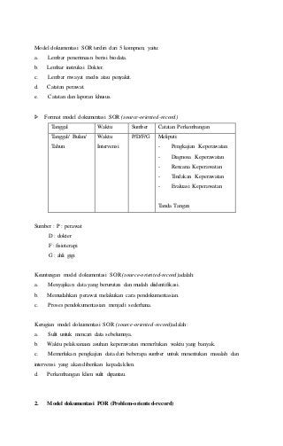 Detail Contoh Dokumentasi Keperawatan Nomer 12